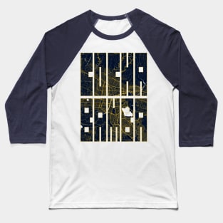 Cochabamba, Bolivia City Map Typography - Gold Art Deco Baseball T-Shirt